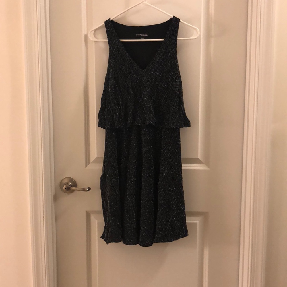 Black and silver express dress